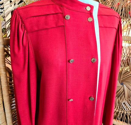 Vintage 80's Louis Féraud Military Dress