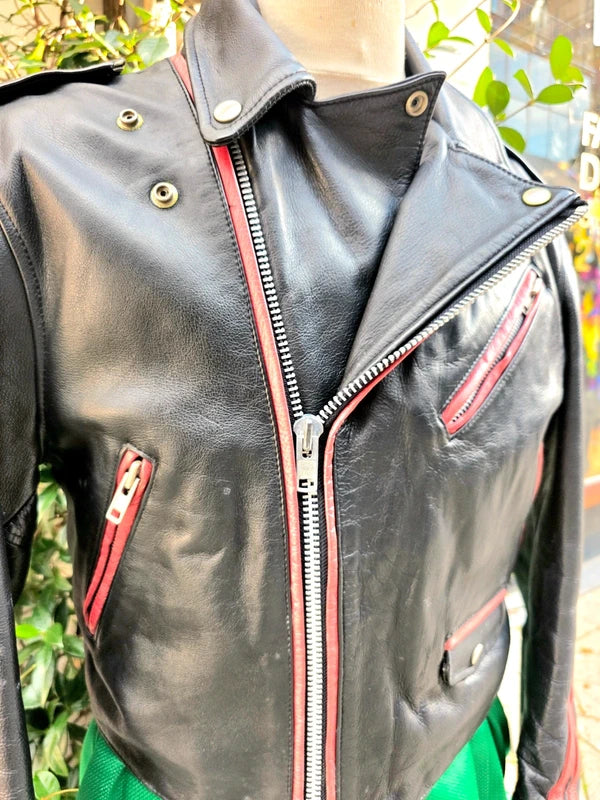 Vintage 80's Smoked Salmon Leather Jacket