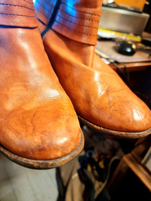 Vintage 80's Leather Ankle Boots