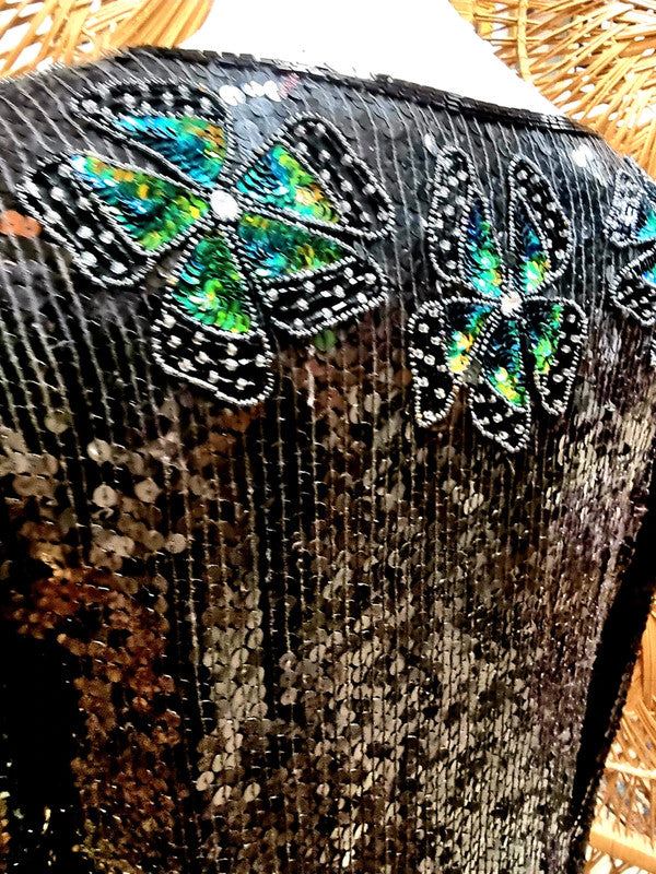 Vintage 80s Sequin Top