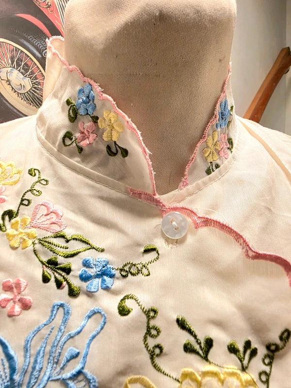 Vintage 70's Embroidery Shirt