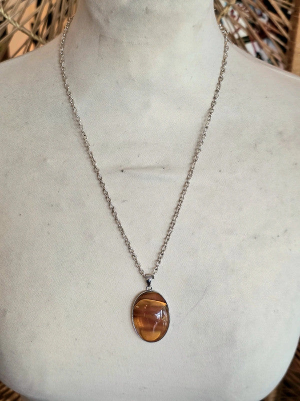 Vintage Gemstone Pendant Necklace