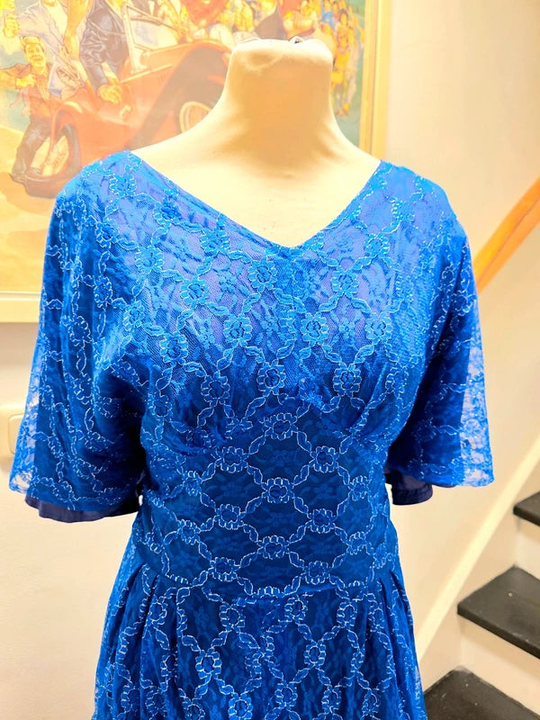 Vintage 70´s / 80´s Lace Flared Sleeves Dress.