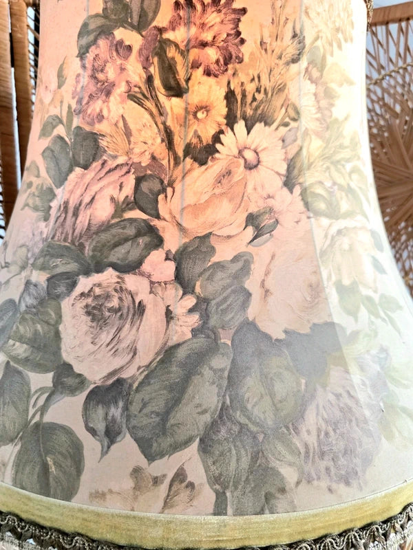 Antique French Glass Stem Floor Lamp