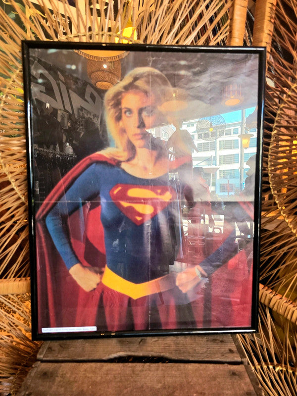 Framed Supergirl Poster Helen Slater DC Comics DCU 1984 Picture