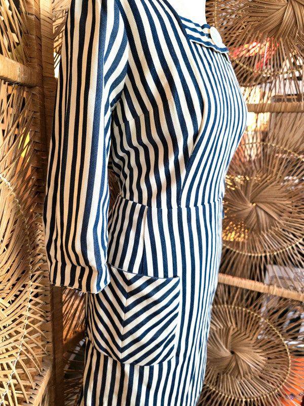 Vintage 1950's Stripe Dress