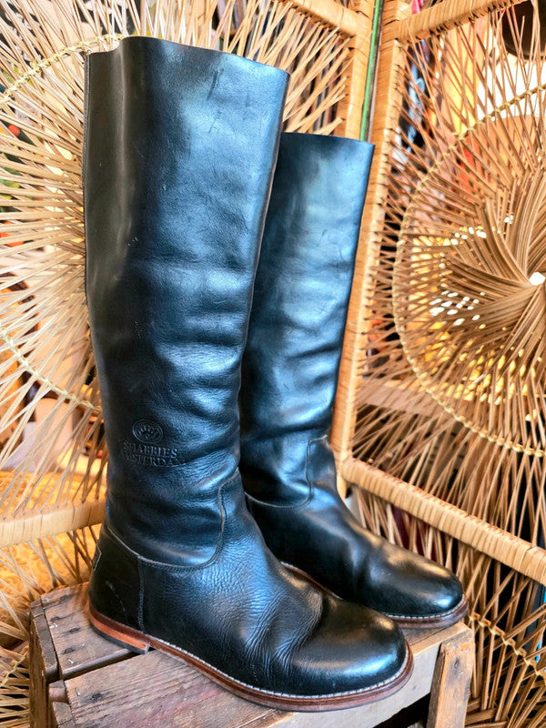 Vintage Shabbies Amsterdam Knee High Leather Boots
