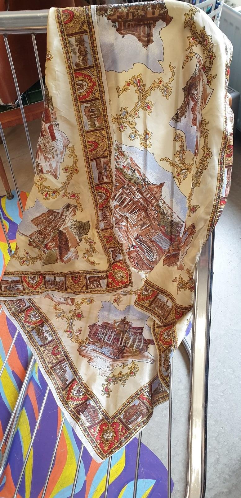 80s Vintage Square Scarf