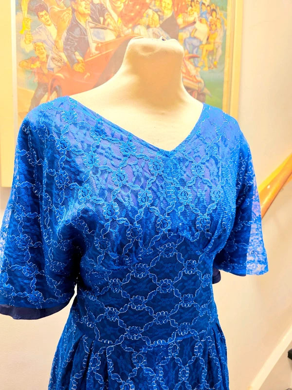 Vintage 70´s / 80´s Lace Flared Sleeves Dress.