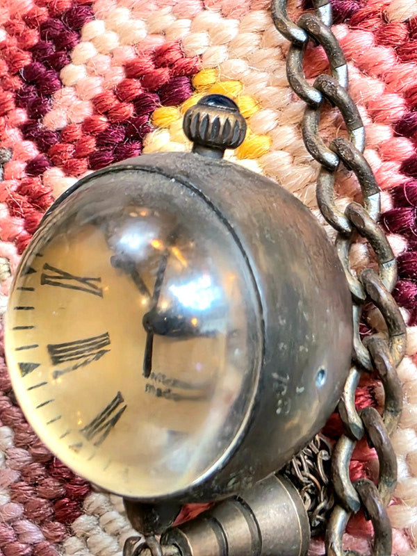 Antique Omega Crystal Ball Pocket Watch