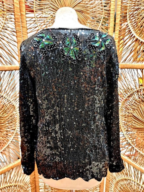Vintage 80s Sequin Top