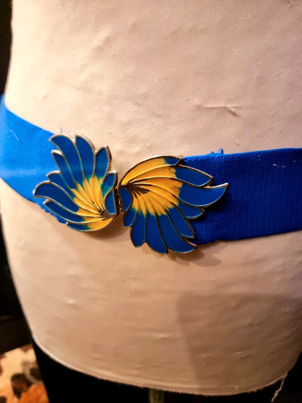 Vintage 1980s Butterfly Elasticated Belt