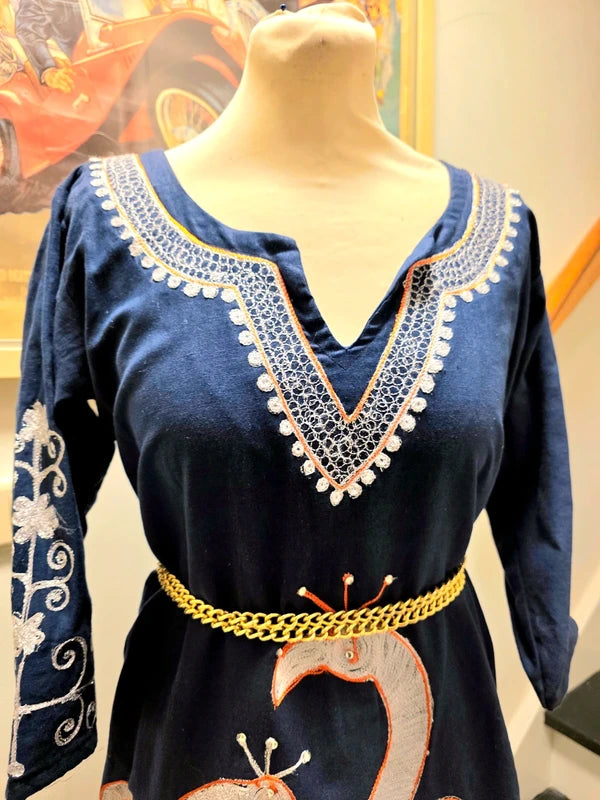 Vintage Kaftan Maxi Dress