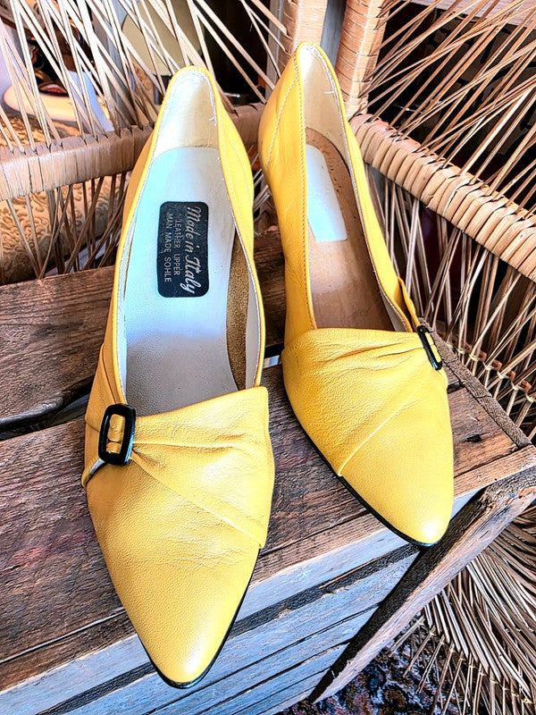 Vintage 80s Made in Italy Pointed Heel Shoes