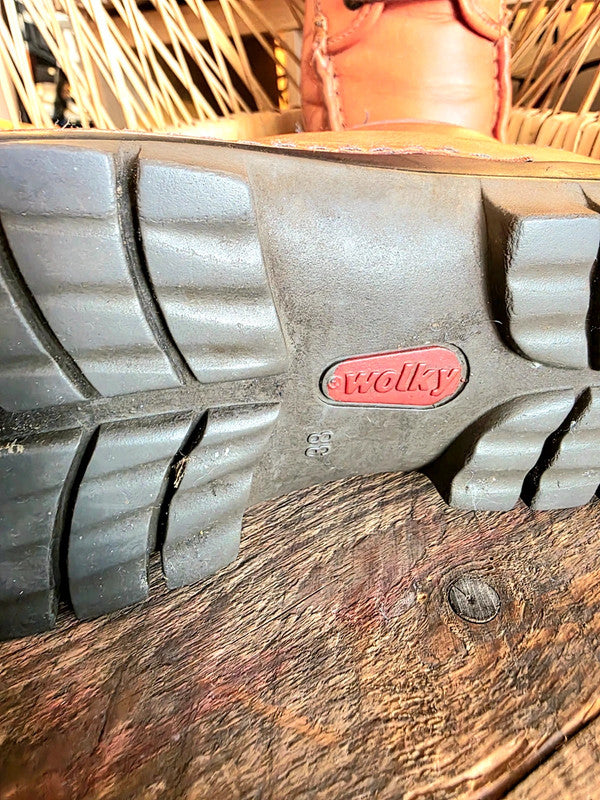 Vintage 90's Wolky Leather Ankle Boots