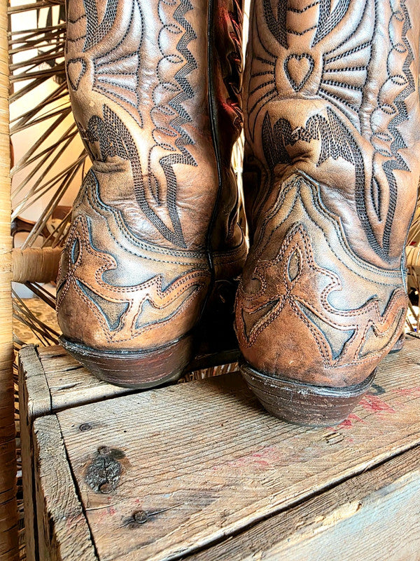 Vintage 70's Mezcalero Cowboy Boots