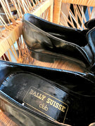 Vintage Bally Suisse Club Patent Slip on Shoes