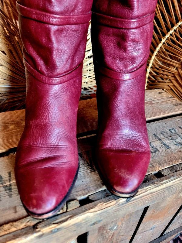 Vintage 80s Leather Boots