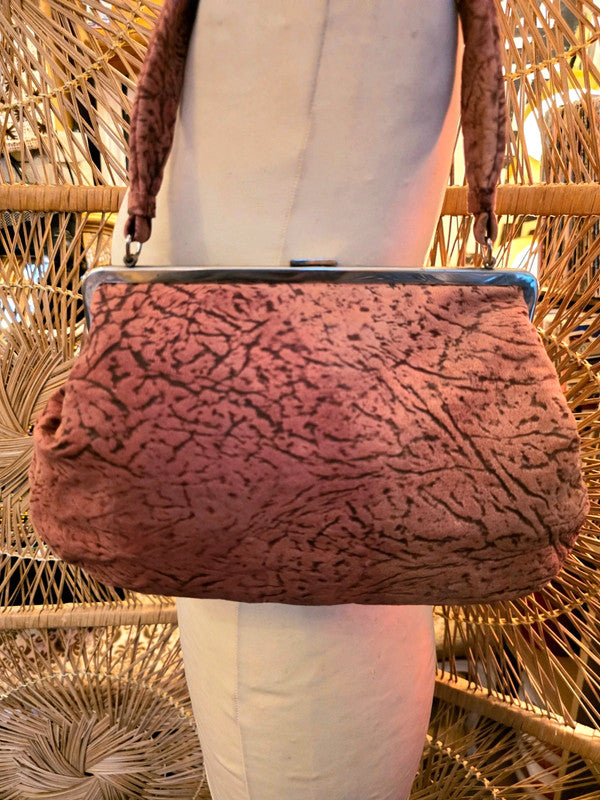 Vintage 50s / 60s Karim De Paris Leather Hand Bag