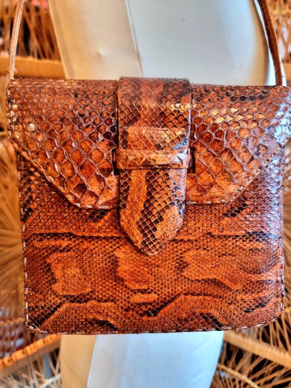 Vintage 40s/50s Snake Skin Shoulder Bag