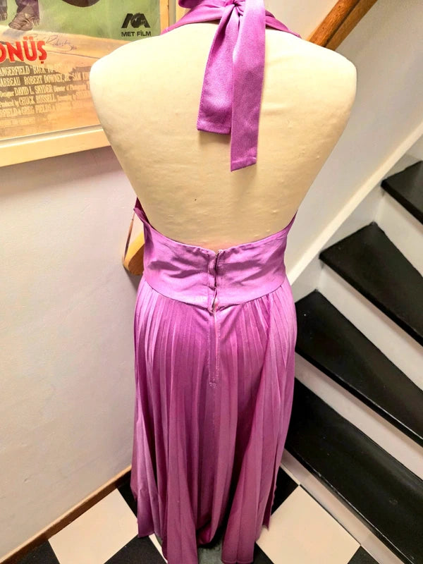 Vintage 70's / 80's Halterneck Maxi Dress