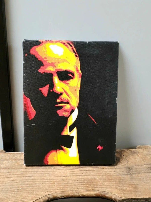 9675: Retro Marlo Brando Pop Art Style Canvas - Yatva