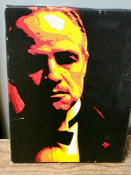 9675: Retro Marlo Brando Pop Art Style Canvas - Yatva