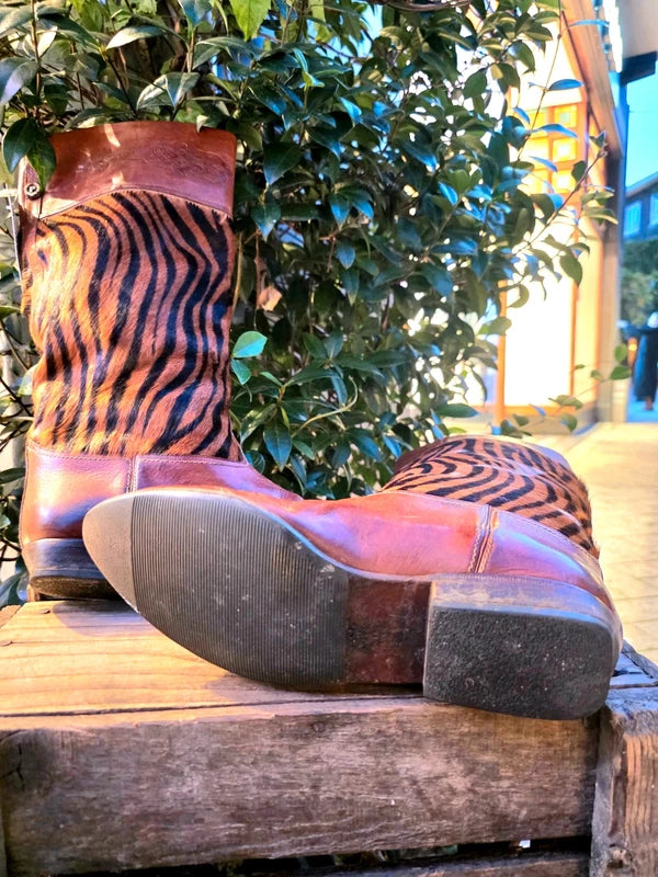 Vintage Pollini Leather Pull up Boots