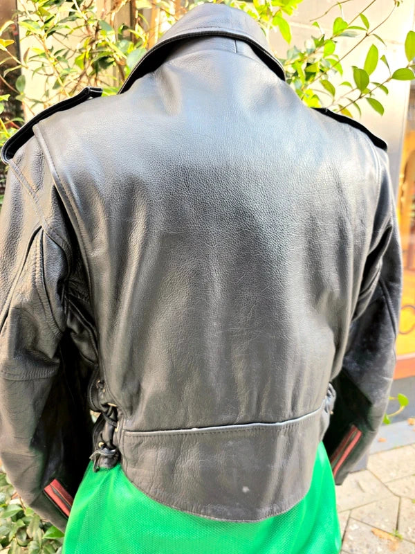 Vintage 80's Smoked Salmon Leather Jacket