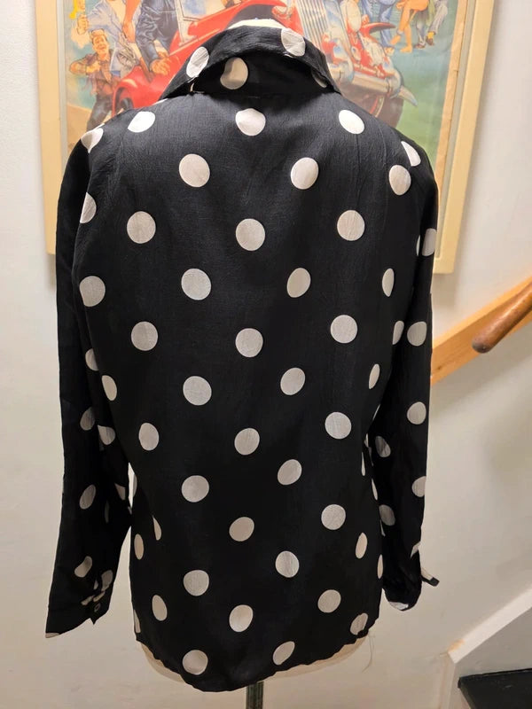 Vintage 80's Polka Dots Shirt