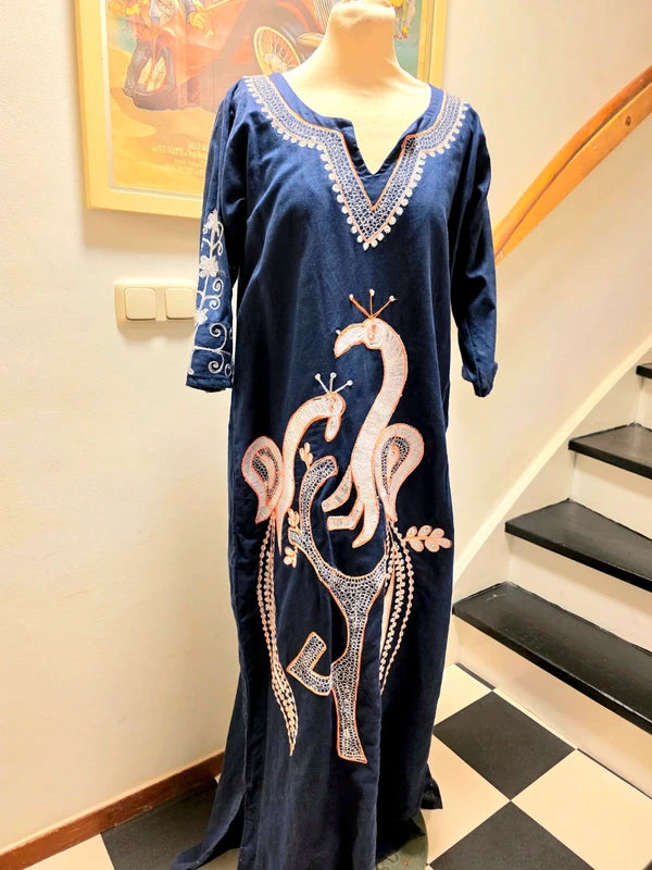 Vintage Kaftan Maxi Dress