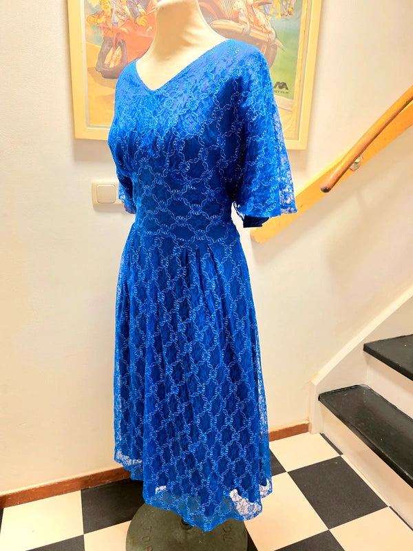 Vintage 70´s / 80´s Lace Flared Sleeves Dress.