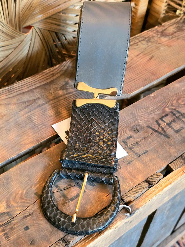Vintage 80s Robinia Leather Belt