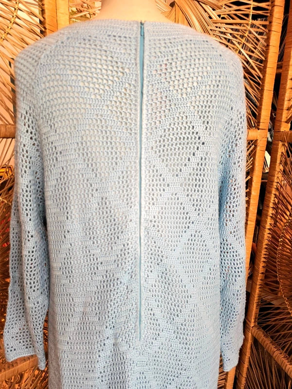 Vintage 70's Crochet Midi Dress