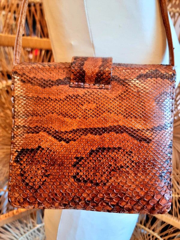 Vintage 40s/50s Snake Skin Shoulder Bag