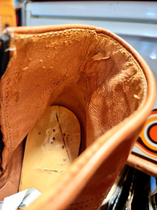 Vintage 80's Leather Ankle Boots