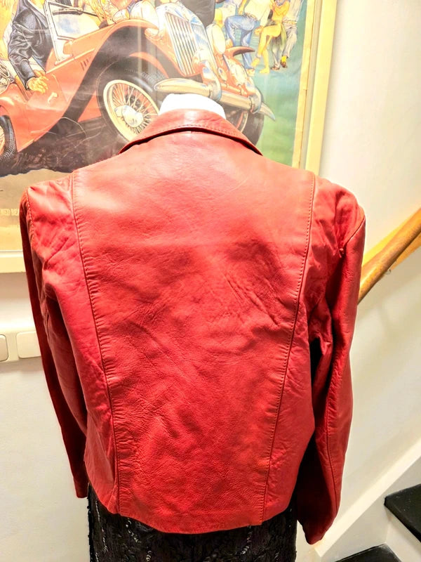 Vintage 1980's Crop Leather Jacket