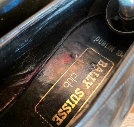 Vintage Bally Suisse Club Patent Slip on Shoes