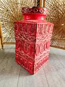 Vintage 70s Bay Keramik Floor Ceramic Vase By Bodo Mans West Germany