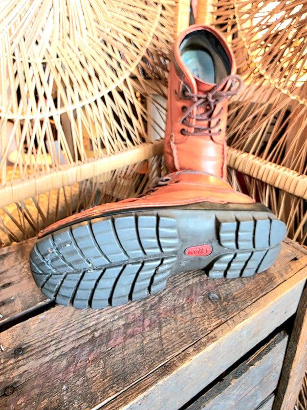 Vintage 90's Wolky Leather Ankle Boots