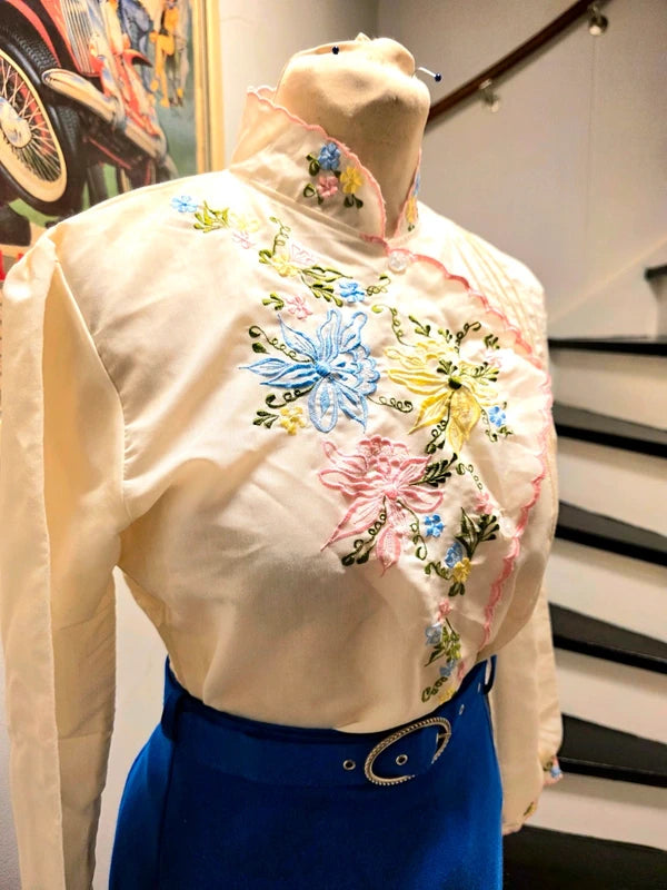 Vintage 70's Embroidery Shirt