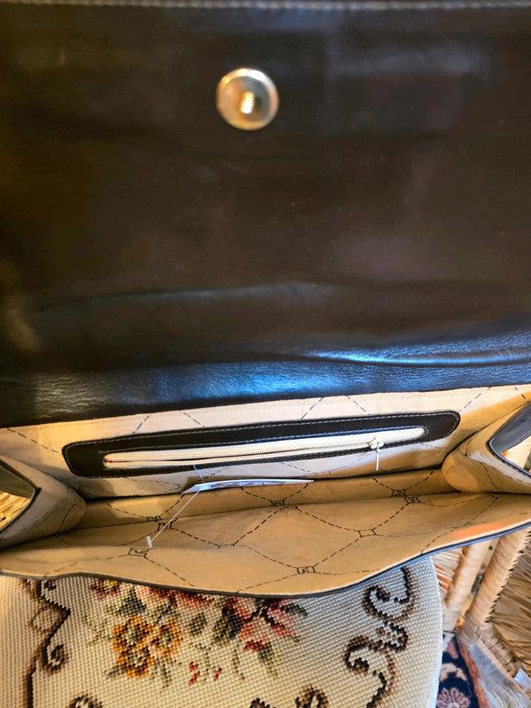 Vintage 70s / 80s Leather Clutch Bag
