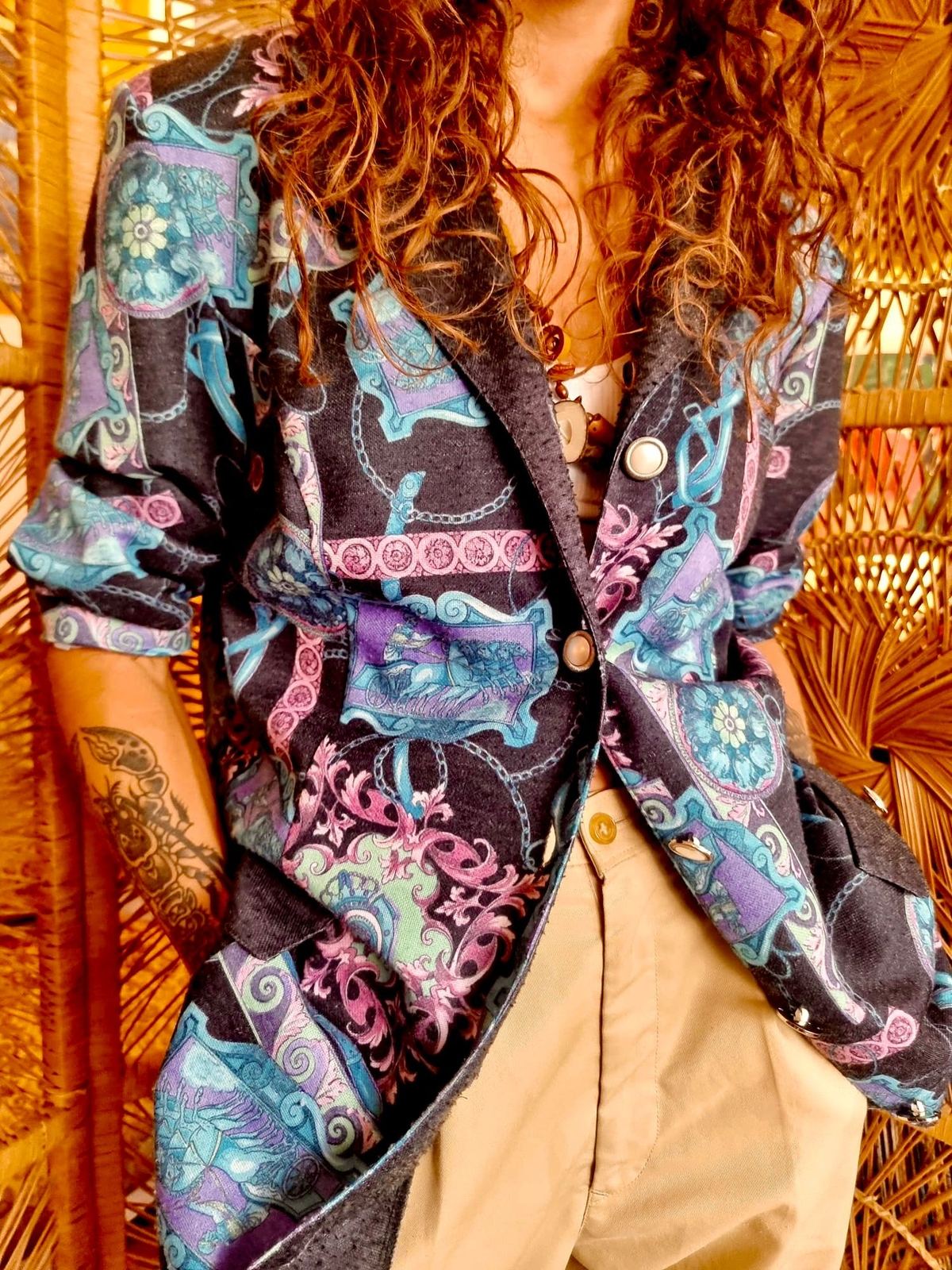 Vintage 80´s Multi-colour Jacket
