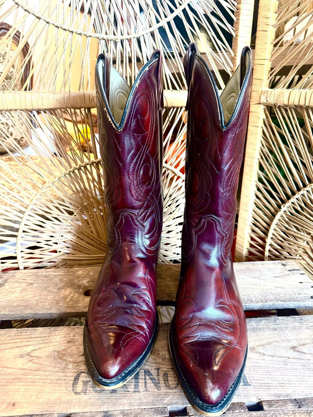 Vintage Acme 4939 Leather Cowboy Boots