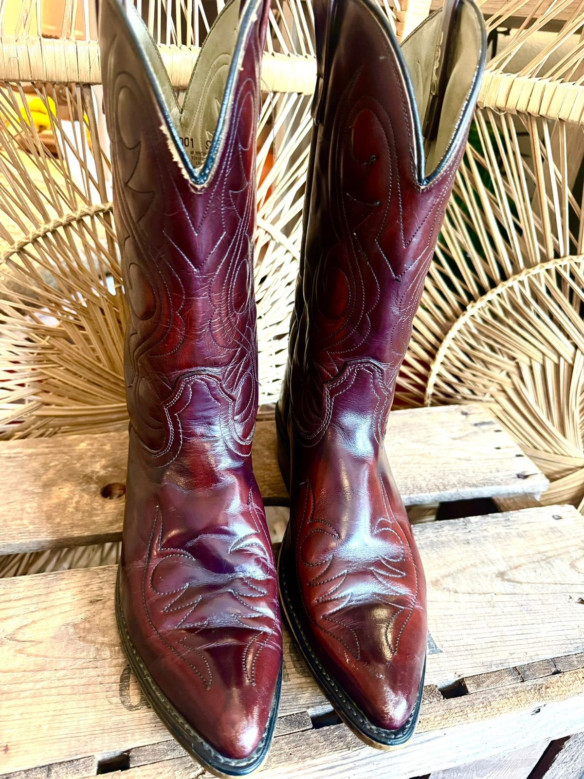 Vintage Acme 4939 Leather Cowboy Boots