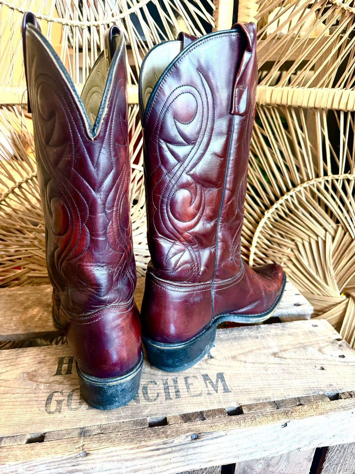 Vintage Acme 4939 Leather Cowboy Boots