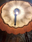 Vintage 60s / 70s Adjustable Fringe Ceiling Lamp Hanglamp