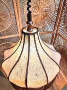 Vintage 60s / 70s Adjustable Fringe Ceiling Lamp Hanglamp