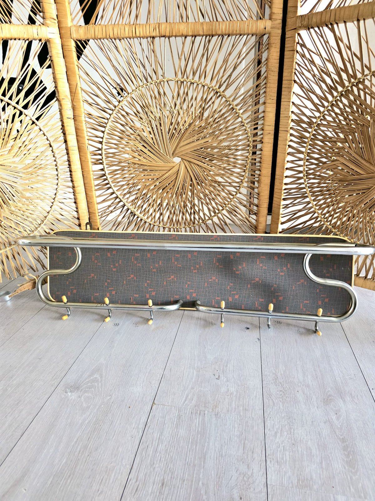 Vintage 1970's Wall Mount Coat Rack