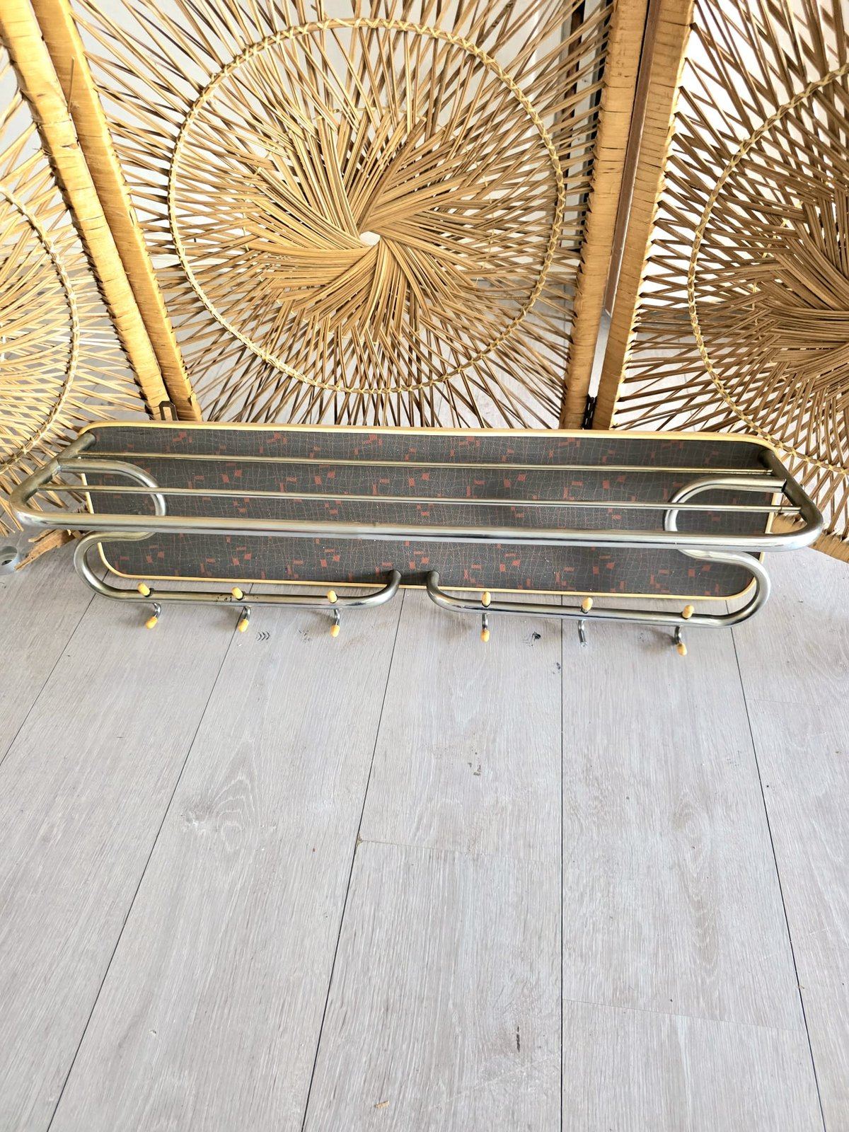 Vintage 1970's Wall Mount Coat Rack
